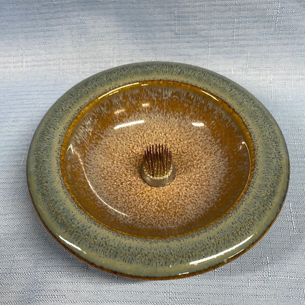 Bill Campbell pottery flower frog